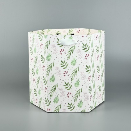 Gift package, packaging, "hexagon", 26.5 x 23 x 25 cm-6