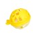 Silicone teether for teeth with a rattle of “fish”, in the case, yellow color, crumb I