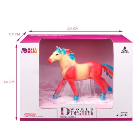 Figure "World of Fantasy: Fairytale red-yellow horse"-4