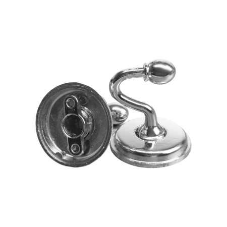 One -rod hook for curtains CAPPIO KC112, chromium color, 2 pcs-1