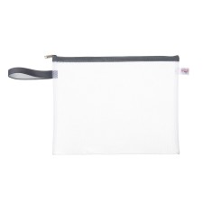 Lightning folder with a4 format, with a pen, water-repellent, 350 md, gray