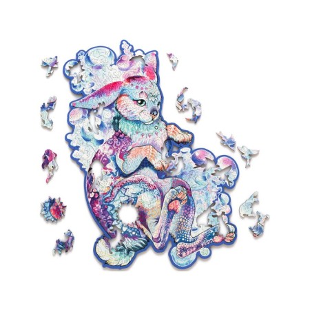 Wooden puzzle "Water Rabbit", size L - 27 × 32 cm, 197 parts-1
