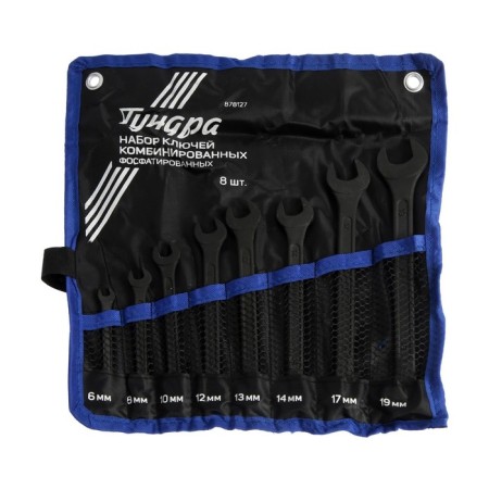 A set of keys combined in the tundra bag, phosphate, 6 - 19 mm, 8 pcs.-1