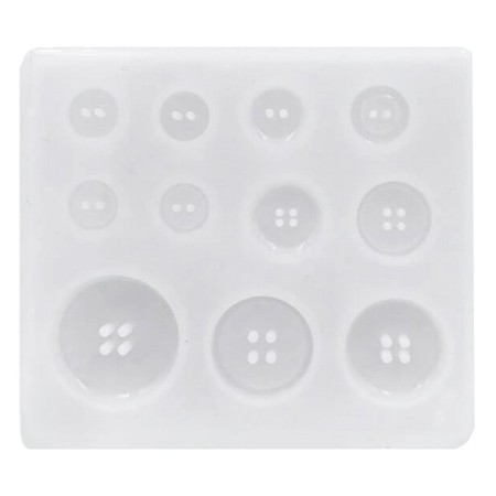 Silicone Mold "buttons", for epoxy resin-1