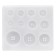 Silicone Mold "buttons", for epoxy resin