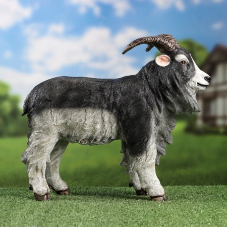Garden figure "Horned goat" 40x18x33.5cm-3