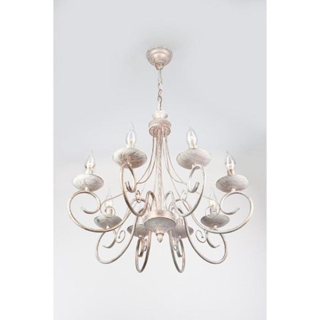 Provence chandelier, 8x40W E14, white color