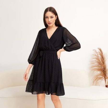 Dress summer female Mist, size 42, black color
