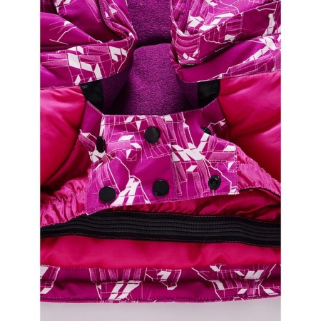 Ski costume for a girl, height 104 cm, raspberry color-12