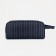 Lightning cosmetic bag, external pocket, blue color