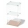 Desktop window, 1 shelf, 600 × 300 × 500, chipboard, glass color Book light