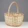 Children's basket, bottom: 15 × 20 cm, top: 25x21 cm, h = 14/26 cm, vine