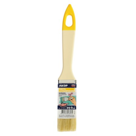 Flat brush "Akor" metropolitan, artificial bristles, plastic handle, 25x8 mm-2