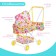 The stroller is universal for dolls, with a bag, with a basket, a metal frame