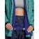Ski jacket female winter, size 52, green color