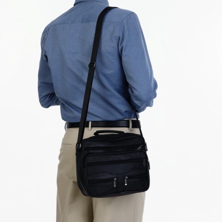 Male bag, black color-6