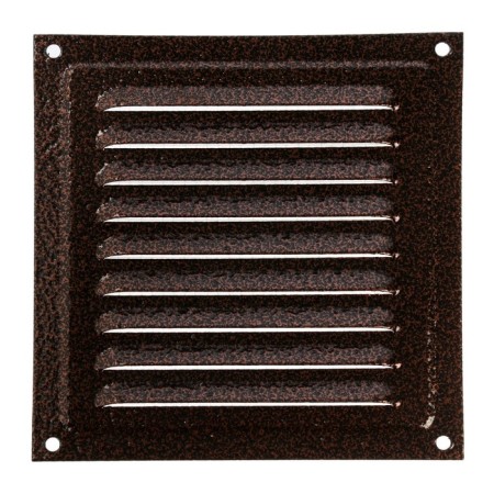 Ventilation grate Zein Lux RM1515M, 150x150 mm, with a grid, metal, copper antik-3