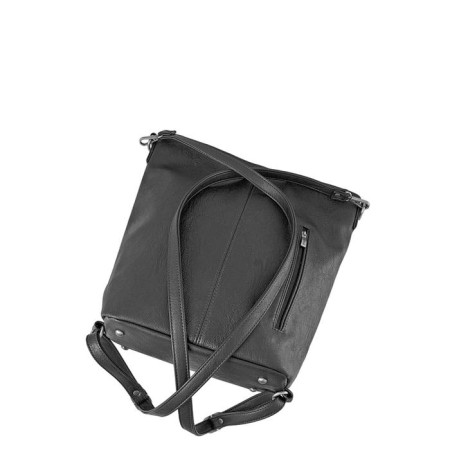 Women's backpack, lightning department, black color-1