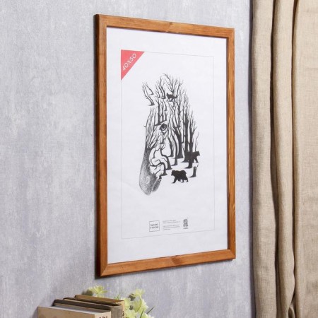 Photo frame 40x50 cm (2501) wood (plastic screen)-2