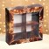 New Year. Box for 4 sweets "New Year's star", 12.6 x 12.6 x 3.8, confectionery packaging