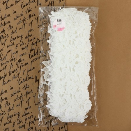 Lace Hipure, 50 mm × 14 ± 1 m, white color-3