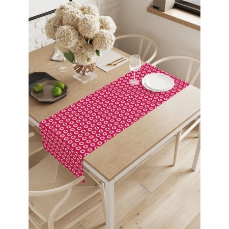 The path on the table "Diversity of hearts", Oxford, size 40x145 cm