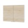 Cabinet with shelves, 800 × 300 × 600 mm, white/oral color Sonoma