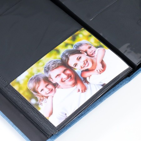 Photo album in 300 photos 10x15 cm "Blue" Textile 33x18x5 cm-3