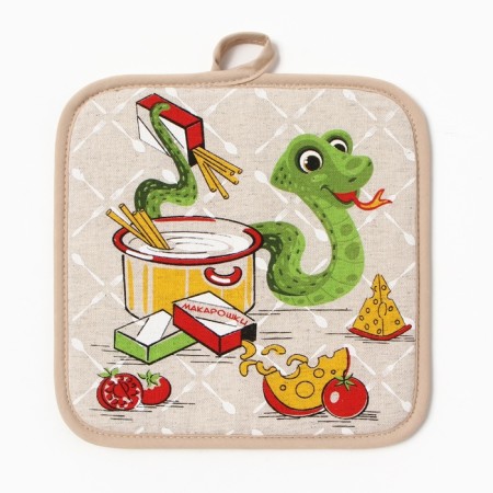 Snake Take "Snake Recipes", 18x18cm, 160g/m, flax 50%, HL50%