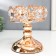 Summary Metal for 1 candle "Crystals - Tiara" gold 15x12x12 cm