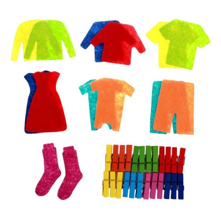 Game set "Washing" Foundation, 24 clothespins, 4 clothing items, 22 × 13 × 40 cm-3