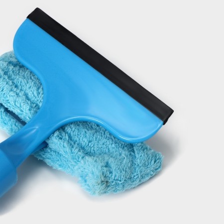 Workshop with a spray and a water supply of the share, a microfiber nozzle, 42 × 14 × 5 cm, blue color-3