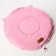 Animal bed lying on a screed with ears, pink color 30-50 cm