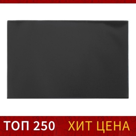 Office table 38 × 59 cm, calligrata, with a transparent pocket, black-1