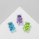 Brooch "Marmalade bears", color mix (indivisible packing 12 pcs., Price per pcs.)