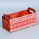 Wooden box with handles "Red", 24.5 × 5 × 10 cm