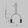Suspension lamp Maytoni Mod302PL-02CG, E14, 2x40 W, 700x100x3625 mm, gold