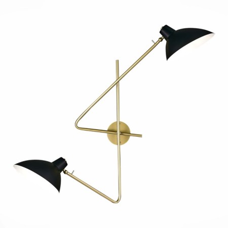 Sconces st. SL1803.201.02. Jarro. 2x60 watts, E27, 53x52 cm, golden color, black