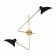 Sconces st. SL1803.201.02. Jarro. 2x60 watts, E27, 53x52 cm, golden color, black