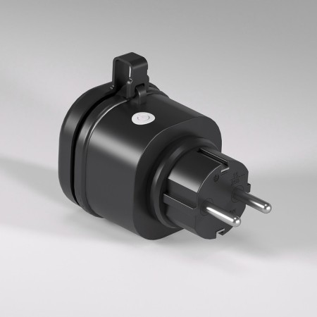 Smart outlet Elektrostandard, 59x59x95 mm, black color