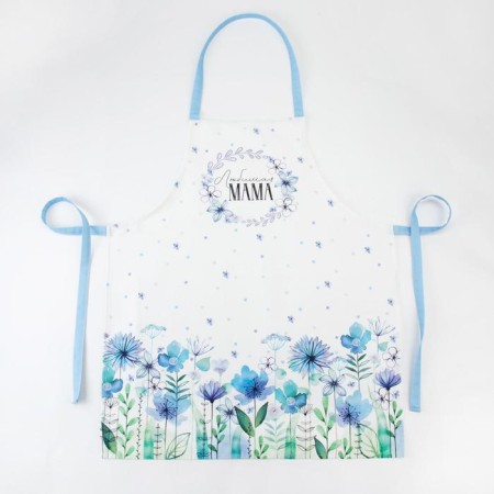 Apron "Ethel" forget -me -not 60*70 cm, 100% cotton, sarzha 190 g/m2-6