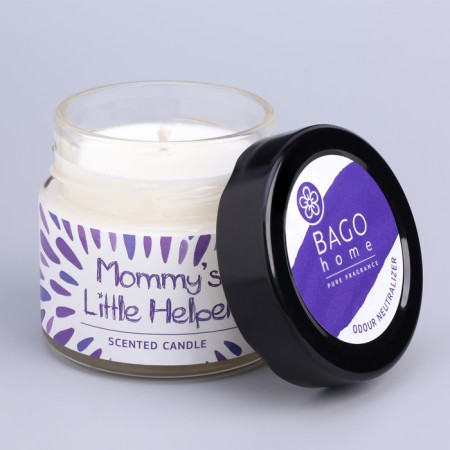 Aromatic candle in the jar "Flower", owl wax, 80 g-3
