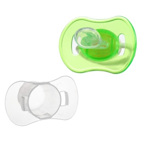 Nipple - orthodontic dummy with container, +3 months, green color-8