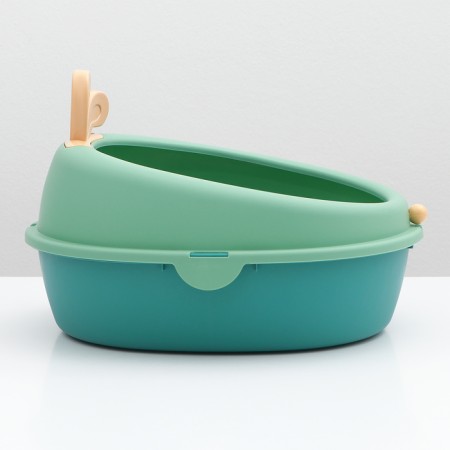 A round -round toilet 40 x 33.8 x 25.5 cm, green/orange-2