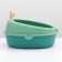 A round -round toilet 40 x 33.8 x 25.5 cm, green/orange