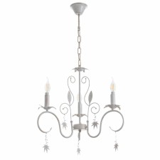 Beatrice chandelier 3XE14 40W White with a golden patina 56.5x56.5x48.5-105 cm Bayerlux