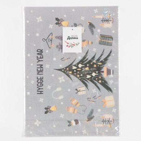 New Year's napkin on the Hygge New Year PVC, 40x29 cm-3