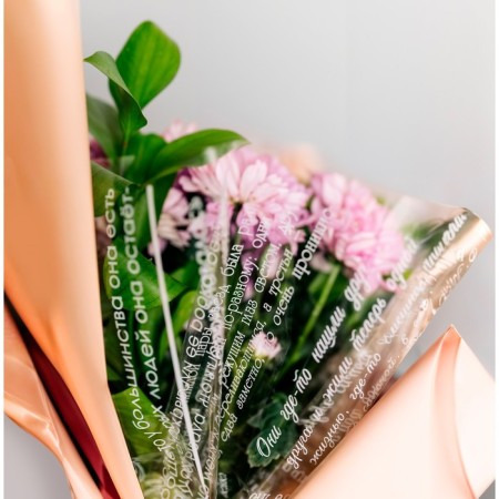 Flower film Packing Glossy Transparent "Gazeta", 0.6 x 10 m-4