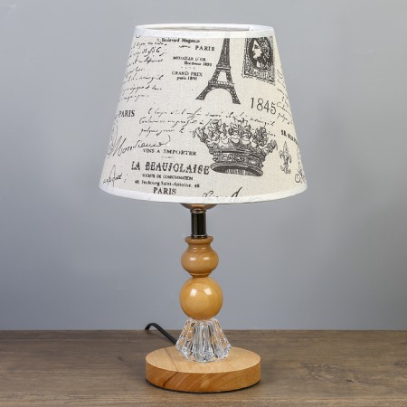 Table lamp "Aurora" 1x40W E27 220V bottom with backlight 21x21x38 cm
