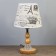 Table lamp "Aurora" 1x40W E27 220V bottom with backlight 21x21x38 cm